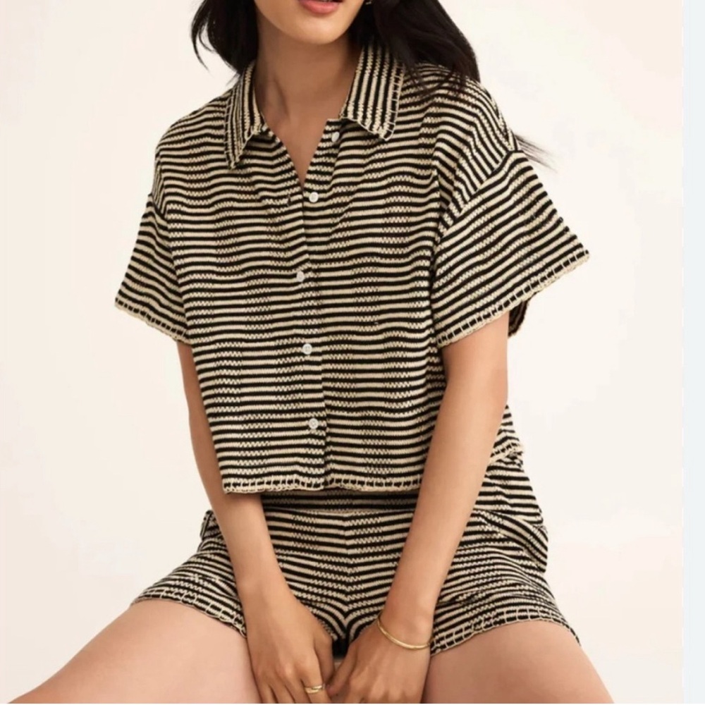 Z Supply Arezzo Short and Monaco Too, black, size small, NWT